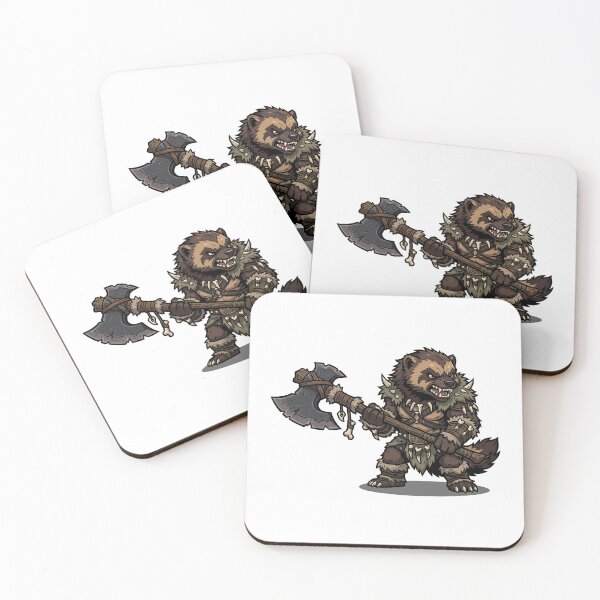 Item preview, D&D Badger Barbarian - No Label designed and sold by VFXguy.