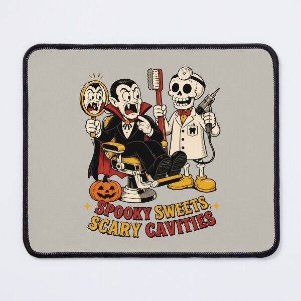 Item preview, Retro Vintage Dentist Halloween Vampire - Dentist Dental Hygienist designed and sold by Art-Arcade6.