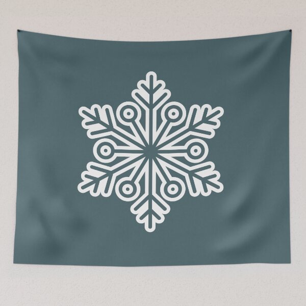 Item preview, Winter Snowflake Muted Teal Seamless Pattern Art designed and sold by ​Jyoti Digital Artist.
