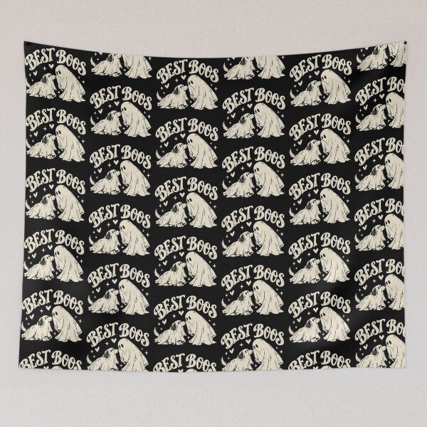 Item preview, Best Boos Ghost & Dog – Cute Vintage Halloween Dog Lover Design designed and sold by Vsajanas.