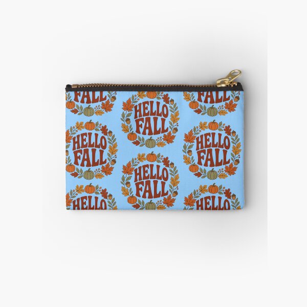 Item preview, Retro Hello Fall Autumn Pumpkin Wreath designed and sold by creativerooney.