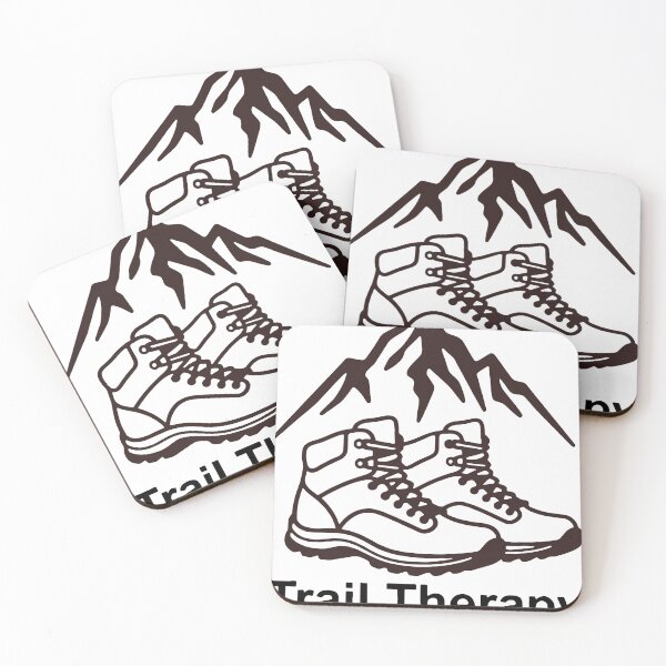 Item preview, Trail Therapy Hiking Boot and Mountains Outdoor Adventure designed and sold by LesGTs.