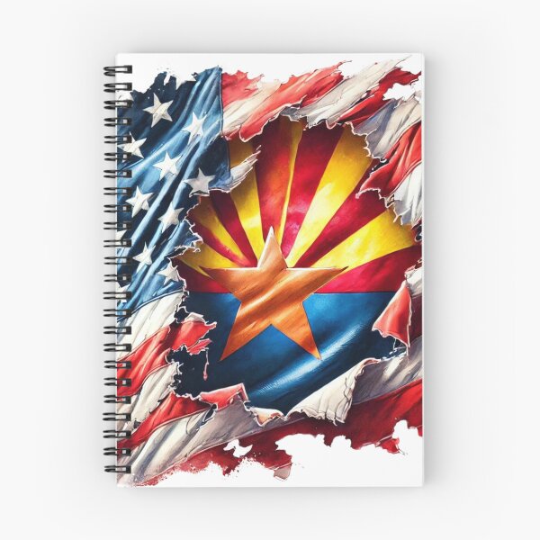 Item preview, Arizona State Flag Torn American Flag Patriotic Arizona Pride designed and sold by LesGTs.