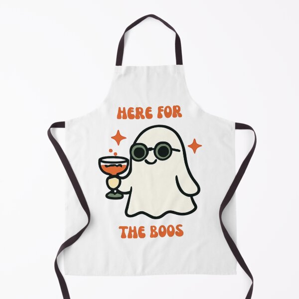 Item preview, Here For The Boos Cute Ghost Matching Couple Halloween Sticker Art designed and sold by wildsilencee.