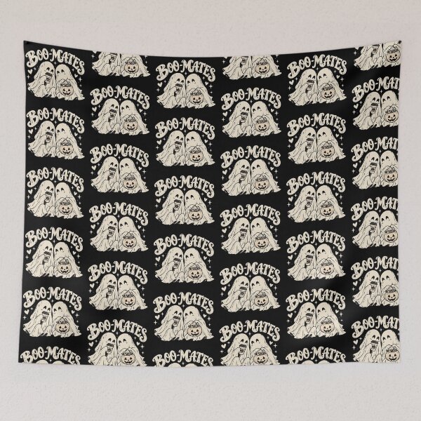 Item preview, Boo-Mates Cute Ghosts – Vintage Retro Halloween Best Friends designed and sold by Vsajanas.