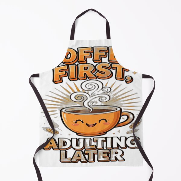 Item preview, Coffee First, Adulting Later - Funny Coffee Quote designed and sold by Visual Dept..