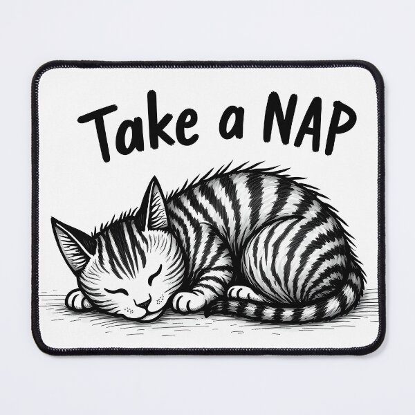 Item preview, Take a Nap Sleeping Tabby Cat designed and sold by JUANshop0331.