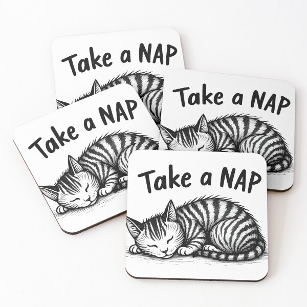 Item preview, Take a Nap Sleeping Tabby Cat designed and sold by JUANshop0331.