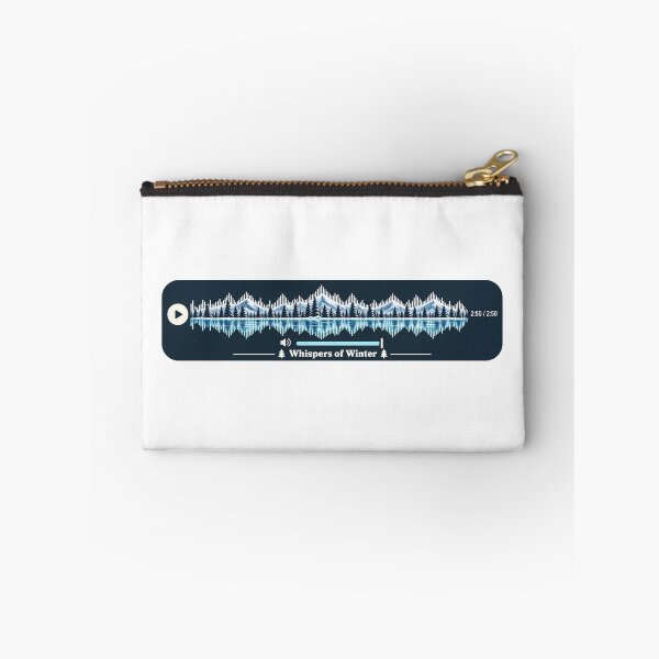 Item preview, Whispers of Winter Audio Wave Shirt – Snowy Mountain Forest Ice Soundwave Graphic designed and sold by TerScott.