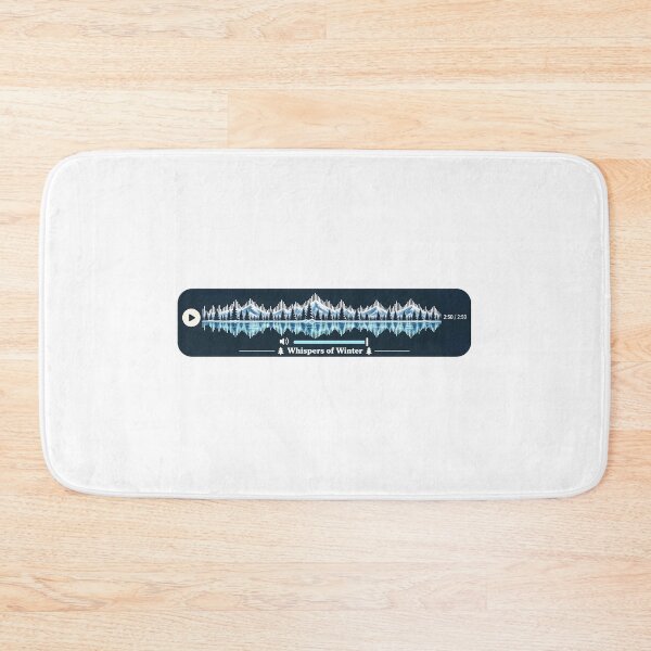 Item preview, Whispers of Winter Audio Wave Shirt – Snowy Mountain Forest Ice Soundwave Graphic designed and sold by TerScott.