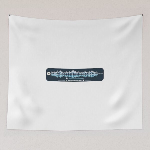 Item preview, Whispers of Winter Audio Wave Shirt – Snowy Mountain Forest Ice Soundwave Graphic designed and sold by TerScott.