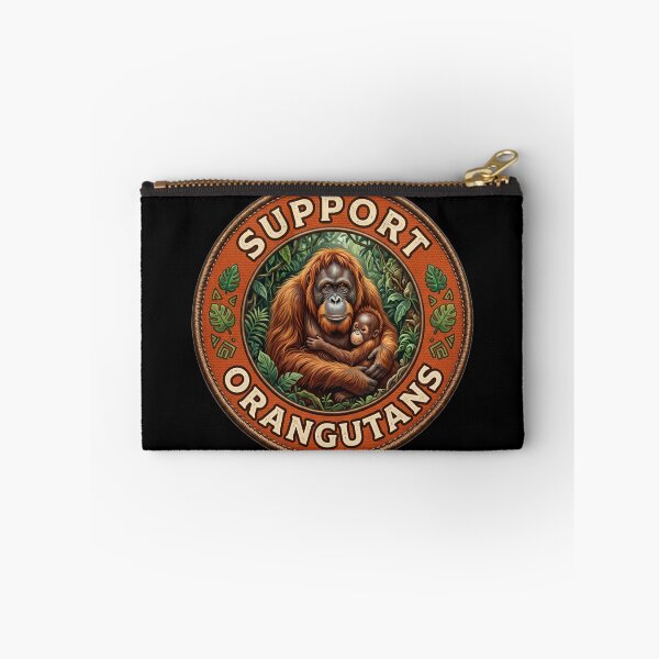 Item preview, Support Orangutans Badge designed and sold by redsharkuk.