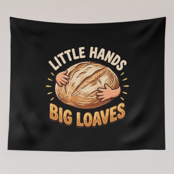 Item preview, Little Hands Big Loaves Sourdough Baking Toddler Kid Graphic designed and sold by Whirx.