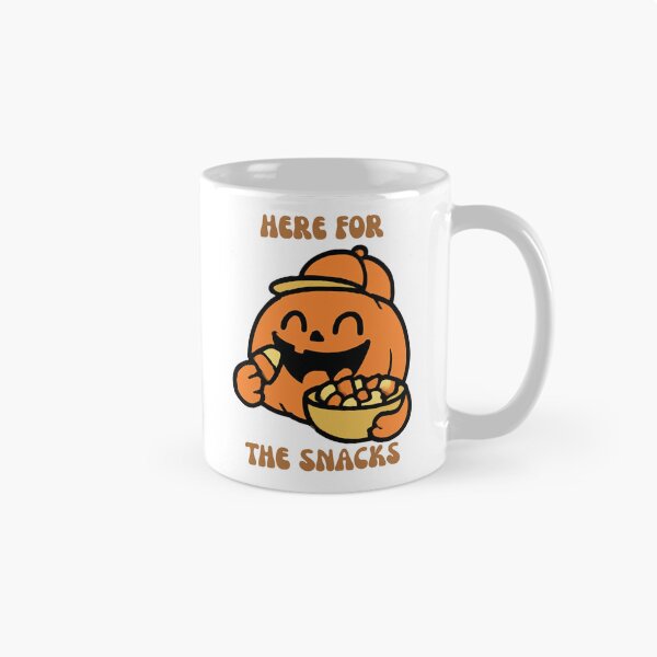 Item preview, Here For The Snacks Funny Pumpkin Matching Couple Halloween Sticker Art designed and sold by wildsilencee.