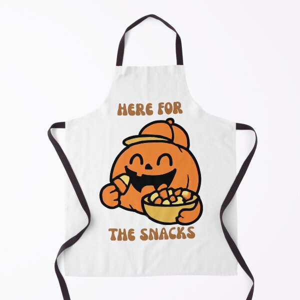 Item preview, Here For The Snacks Funny Pumpkin Matching Couple Halloween Sticker Art designed and sold by wildsilencee.