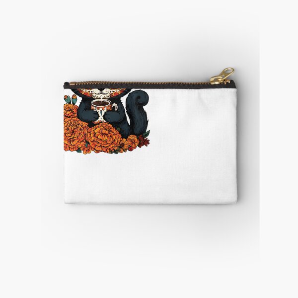 Item preview, Sugar Skull Kitten with Hot Chocolate designed and sold by Purrista Studio.