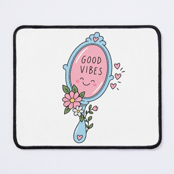 Item preview, Good Vibes Floral Mirror designed and sold by lindafloral.