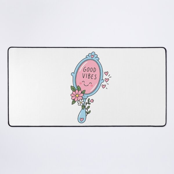 Item preview, Good Vibes Floral Mirror designed and sold by lindafloral.