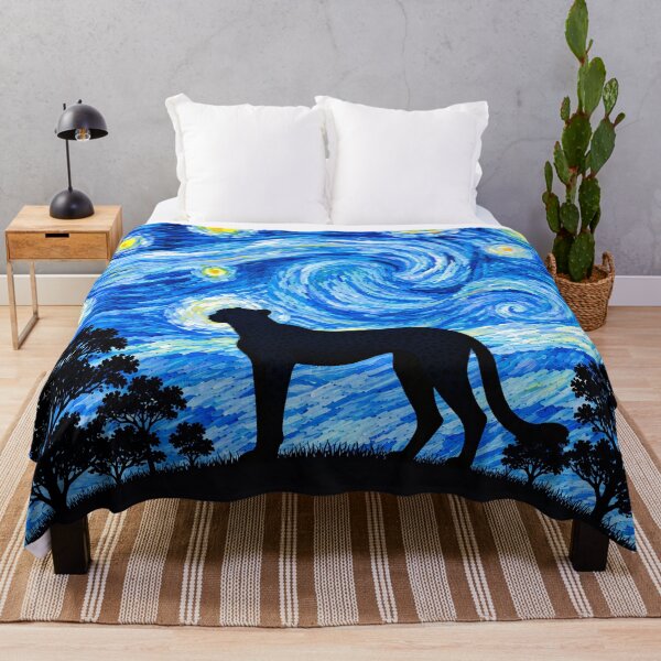Item preview, Funny Cheetah Starry Night Painting Moon Star Zoo Boys Girls designed and sold by FurryHavenPH.