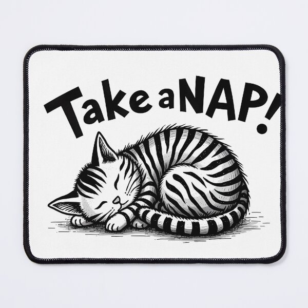 Item preview, Take a Nap Sleeping Tabby Cat designed and sold by JUANshop0331.