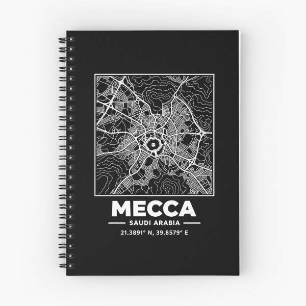 Artikelvorschau, Mecca Saudi Arabia Street Map Minimalist City Grid Graphic entworfen und verkauft von Whirx.