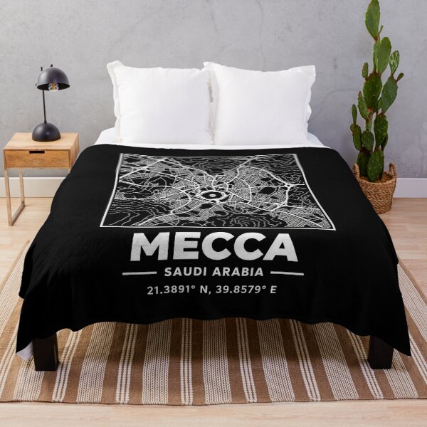 Item preview, Mecca Saudi Arabia Street Map Minimalist City Grid Graphic designed and sold by Whirx.