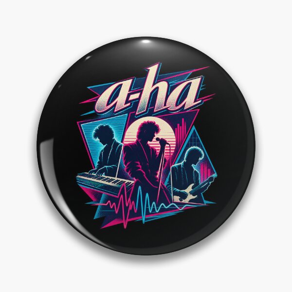 Item preview, a-ha Band – Retro 80s Synth Pop New Wave Neon Music Art designed and sold by Jadegothgobby.