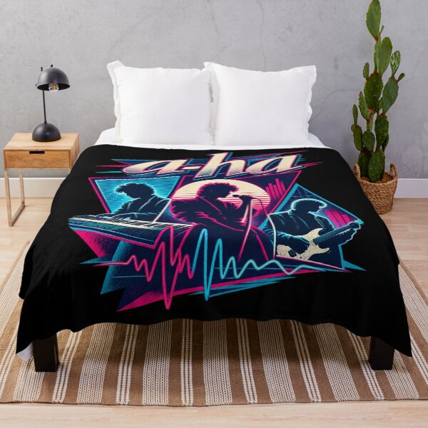 Item preview, a-ha Band – Retro 80s Synth Pop New Wave Neon Music Art designed and sold by Jadegothgobby.