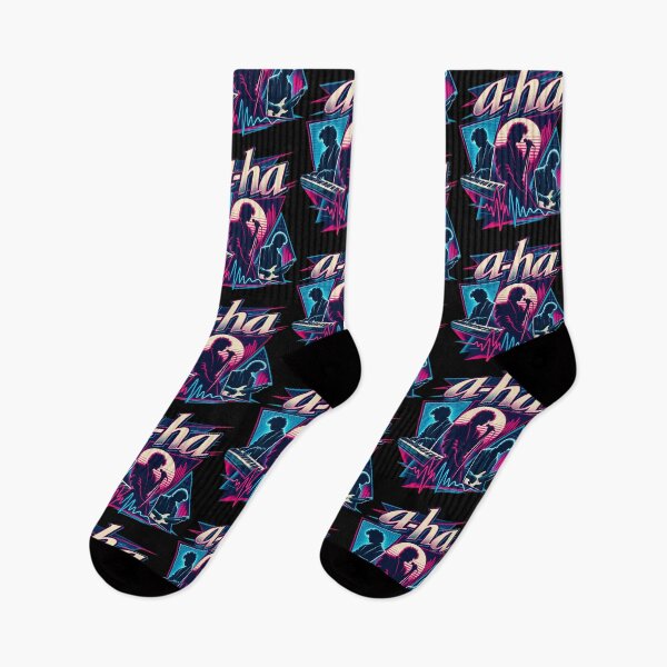 Item preview, a-ha Band – Retro 80s Synth Pop New Wave Neon Music Art designed and sold by Jadegothgobby.