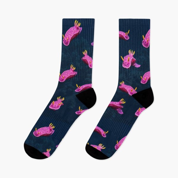 Item preview, Pink Nudibranch – Bold Sea Slug Pattern designed and sold by Helt-enkelt.