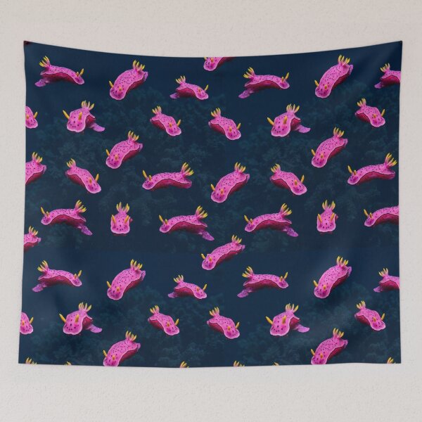 Item preview, Pink Nudibranch – Bold Sea Slug Pattern designed and sold by Helt-enkelt.
