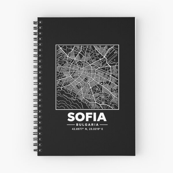 Artikelvorschau, Sofia Bulgaria Street Map Minimalist City Grid Graphic entworfen und verkauft von Whirx.