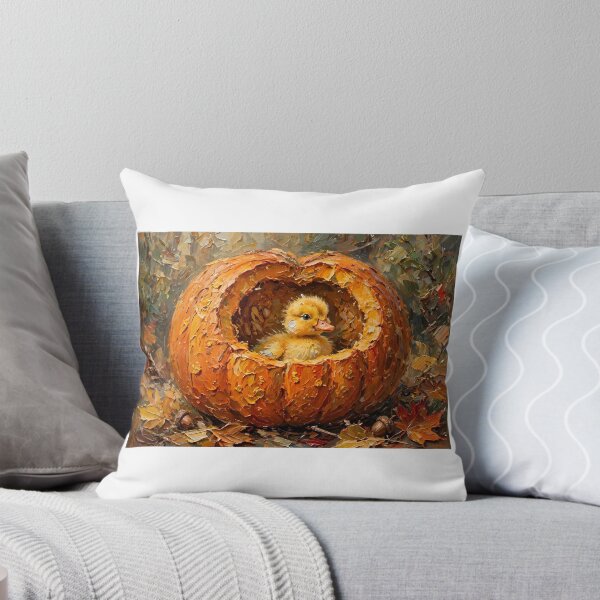 Item preview, Fall chick an Pumkin  designed and sold by Tonyasartprints.