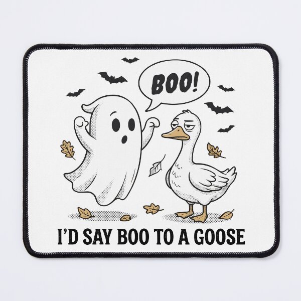 Item preview, I'd Say Boo To A Goose – Funny Halloween Ghost & Goose Pun Design designed and sold by JPees.
