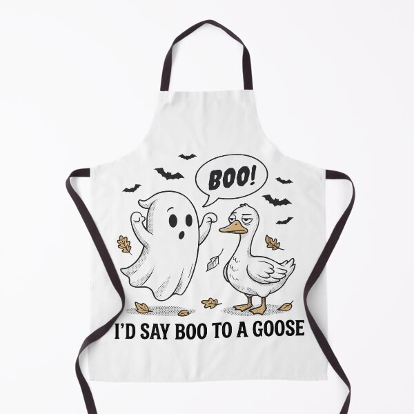 Item preview, I'd Say Boo To A Goose – Funny Halloween Ghost & Goose Pun Design designed and sold by JPees.