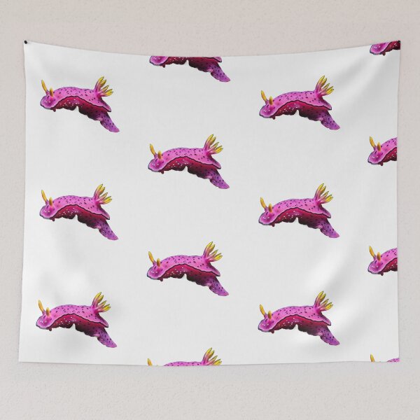 Item preview, Pink Nudibranch – Vivid Sea Slug Portrait designed and sold by Helt-enkelt.
