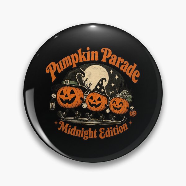 Item preview, Pumpkin Parade Midnight Edition Vintage Jack O Lanterns Halloween designed and sold by Neon Bones Studio.