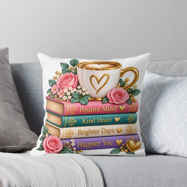 Item preview, Book reader with positive Mind kind heart Brighter days designed and sold by Afnan Store.