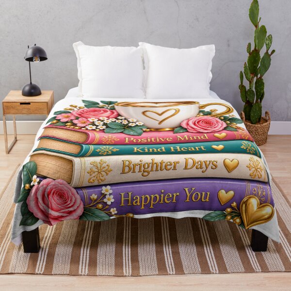 Item preview, Book reader with positive Mind kind heart Brighter days designed and sold by Afnan Store.