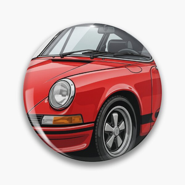 Item preview, Classic Red 911 Carrera RS Vector Sticker designed and sold by Fixnovaguide.