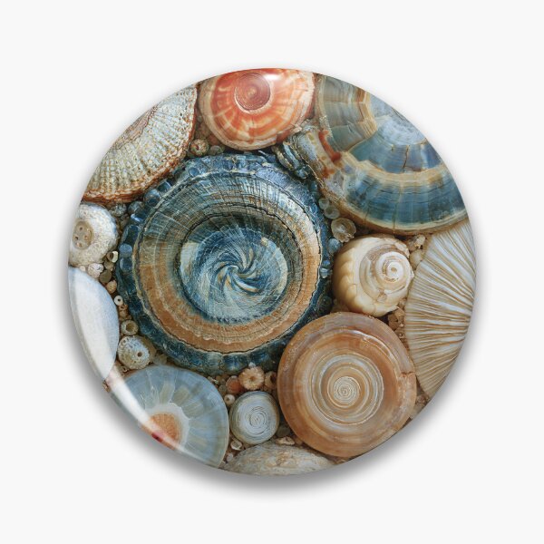 Item preview, Natural Shell & Coral Macro —  Fossil Reef designed and sold by Atlas-of-Worlds.