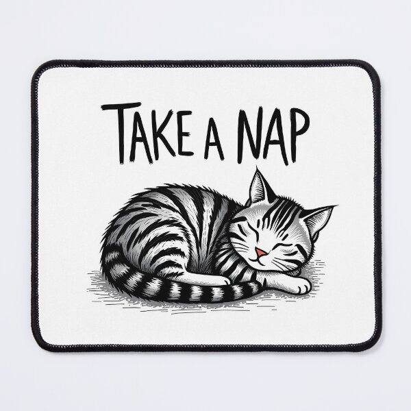 Item preview, Take a Nap Sleeping Tabby Cat designed and sold by JUANshop0331.