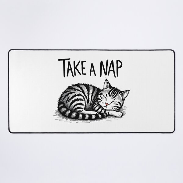Item preview, Take a Nap Sleeping Tabby Cat designed and sold by JUANshop0331.