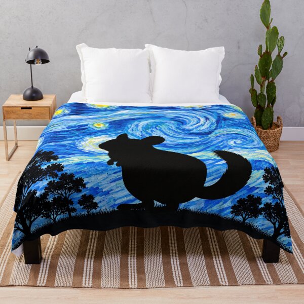 Item preview, Funny Chinchilla Starry Night Painting Moon Star Zoo Boys Girls designed and sold by FurryHavenPH.