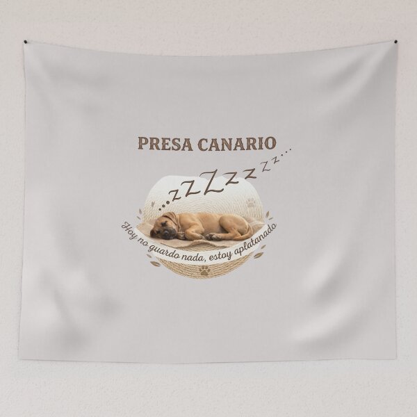 Item preview, Presa Canario Aplatanado - Sleeping Dog Puppy - Hoy no guardo nada designed and sold by EfectoCreativo.