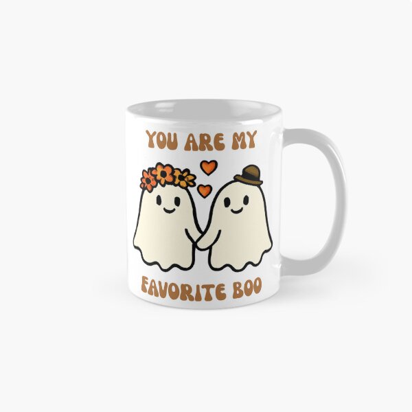 Item preview, You Are My Favorite Boo Cute Ghost Couple Halloween Sticker Art designed and sold by wildsilencee.