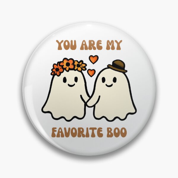 Item preview, You Are My Favorite Boo Cute Ghost Couple Halloween Sticker Art designed and sold by wildsilencee.