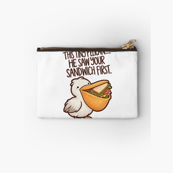 Item preview, Pelican eating a sandwich designed and sold by The  Knick Knack Nook.