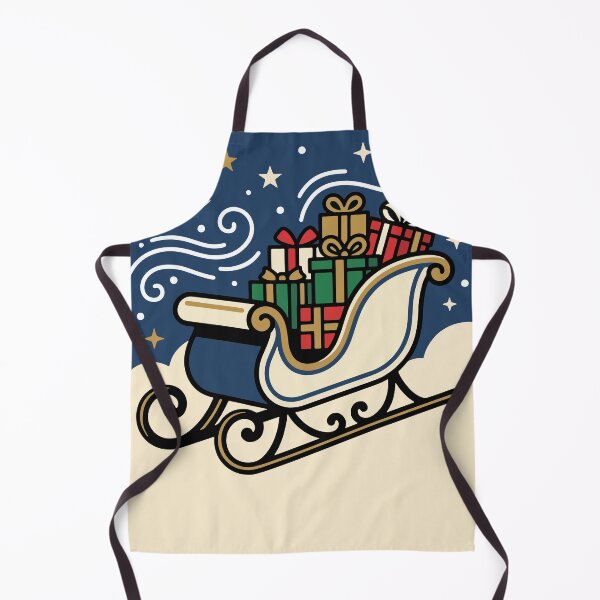 Item preview, Santa's Sleigh Full of Christmas Presents at Night designed and sold by AIG - Andrei Ilie Graphics.