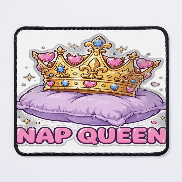 Item preview, Nap Queen - Funny Sleep Crown Pillow Gift designed and sold by Visual Dept..